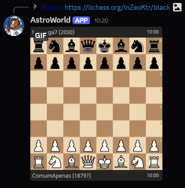 GIF de partida gerado pelo AstroWorld
