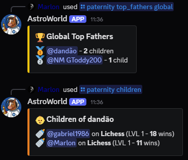 Sistema de paternidade do AstroWorld